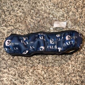 Dallas Themed Blue and White Steering Wheel Cover